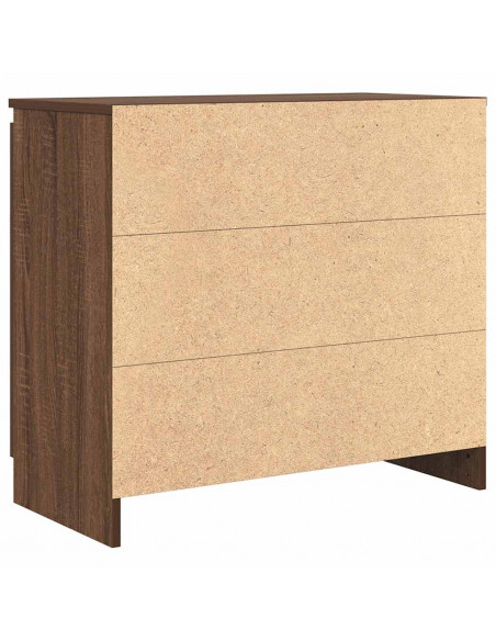 Credenza con Cassetto Rovere Marrone 71x35x65 cm in Truciolato