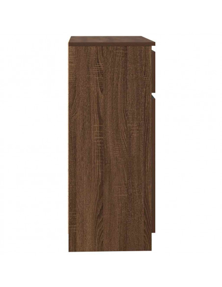 Credenza con Cassetto Rovere Marrone 71x35x84 cm in Truciolato