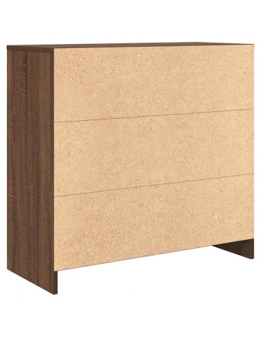 Credenza con Cassetto Rovere Marrone 80x34x76 cm in Truciolato