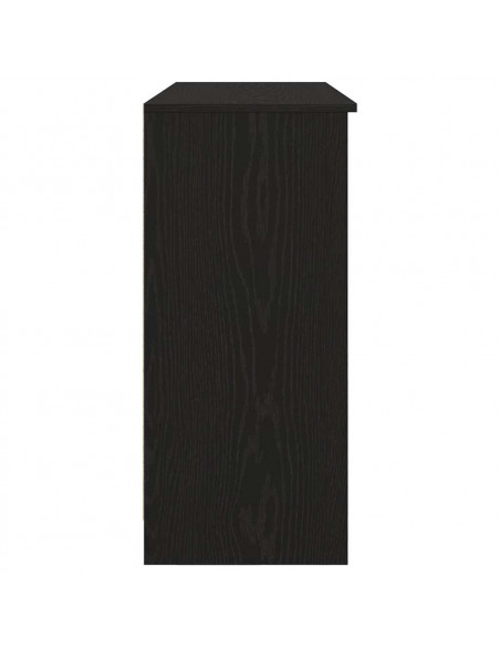 Credenza con Cassetto Rovere Nero 101x35x76cm Legno Multistrato