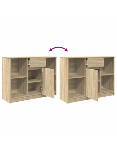 Credenza con Cassetto Rovere Sonoma 101x35x76 cm in Truciolato