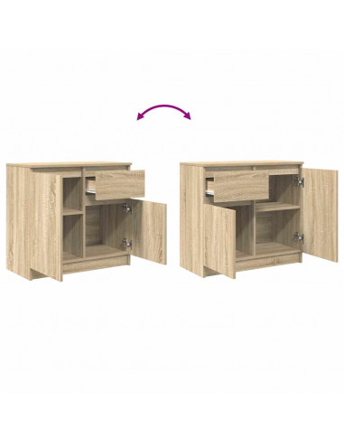 Credenza con Cassetto Rovere Sonoma 71x35x65 cm in Truciolato