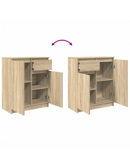 Credenza con Cassetto Rovere Sonoma 71x35x84 cm in Truciolato