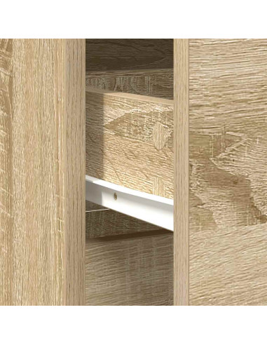 Credenza con Cassetto Rovere Sonoma 80x34x76 cm in Truciolato