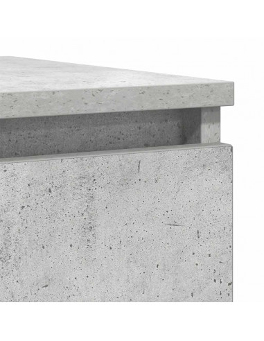 Credenza Grigio Cemento 100x35x76 cm in Legno Multistrato