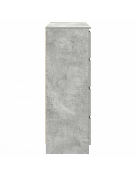 Credenza Grigio Cemento 100x35x99 cm in Legno Multistrato