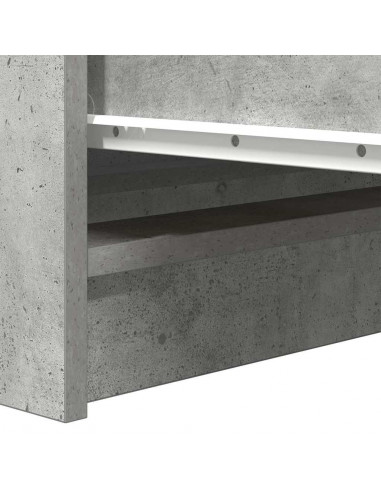 Credenza Grigio Cemento 100x35x99 cm in Legno Multistrato