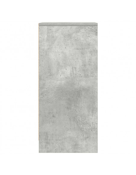 Credenza Grigio Cemento 29,5x34x76 cm in Legno Multistrato