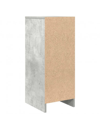 Credenza Grigio Cemento 29,5x34x76 cm in Legno Multistrato