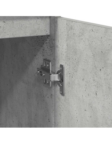 Credenza Grigio Cemento 29,5x34x76 cm in Legno Multistrato