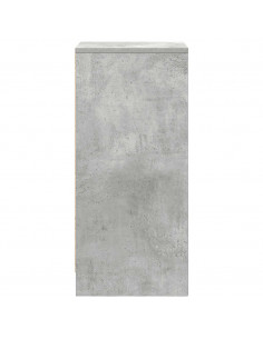 Credenza Grigio Cemento 29,5x34x76 cm in Legno Multistrato