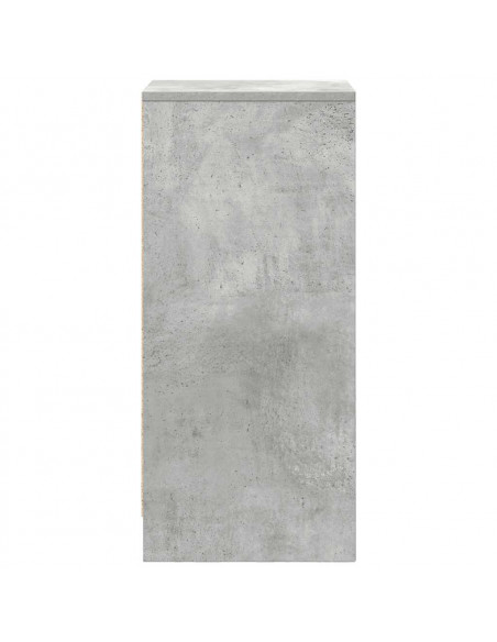 Credenza Grigio Cemento 29,5x34x76 cm in Legno Multistrato