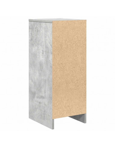 Credenza Grigio Cemento 29,5x34x76 cm in Legno Multistrato