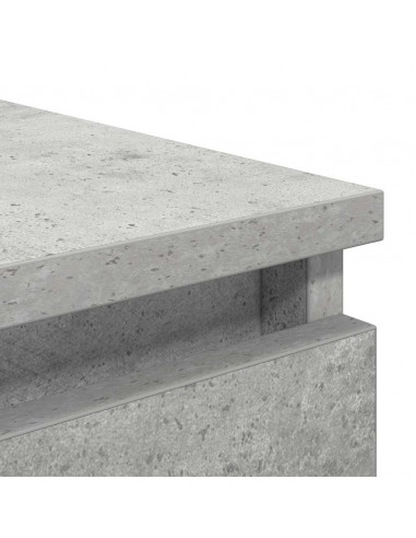 Credenza Grigio Cemento 37,5x35x76 cm in Legno Multistrato