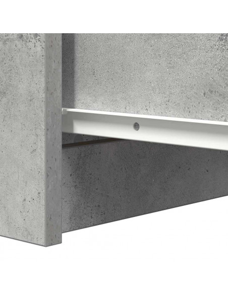 Credenza Grigio Cemento 37,5x35x76 cm in Legno Multistrato