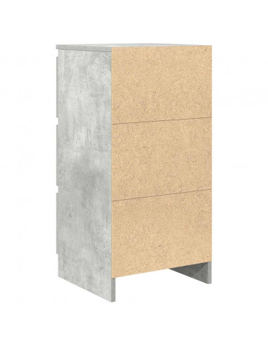 Credenza Grigio Cemento 37,5x35x76 cm in Legno Multistrato