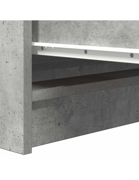 Credenza Grigio Cemento 37,5x35x76 cm in Legno Multistrato