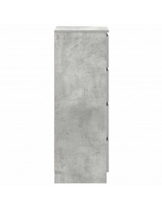 Credenza Grigio Cemento 37,5x35x99 cm in Legno Multistrato