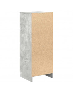 Credenza Grigio Cemento 37,5x35x99 cm in Legno Multistrato 2