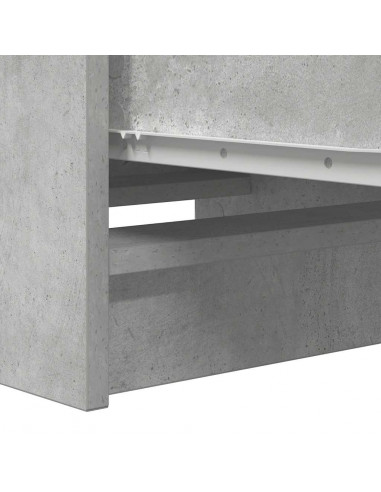 Credenza Grigio Cemento 37,5x35x99 cm in Legno Multistrato