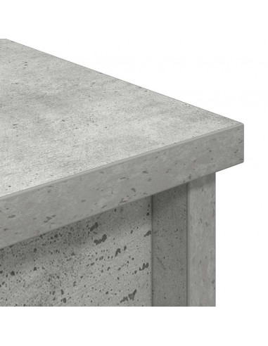 Credenza Grigio Cemento 50x35x180 cm in Legno Multistrato