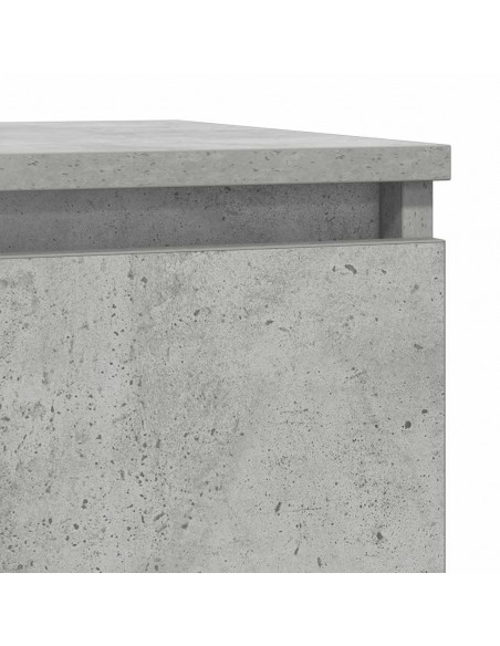 Credenza Grigio Cemento 57x34x76 cm in Legno Multistrato