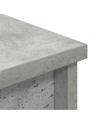 Credenza Grigio Cemento 70x35x180 cm in Legno Multistrato