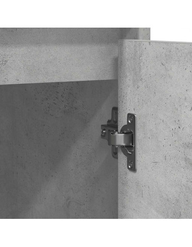 Credenza Grigio Cemento 85x34x76 cm in Legno Multistrato