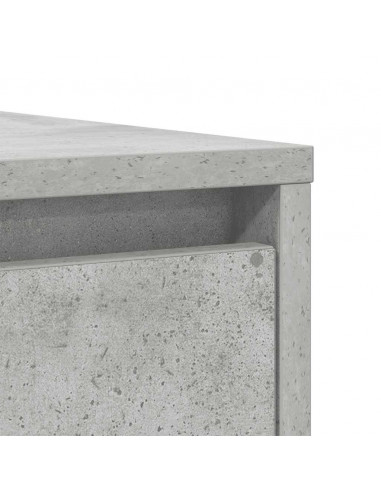 Credenza Grigio Cemento 85x34x76 cm in Legno Multistrato