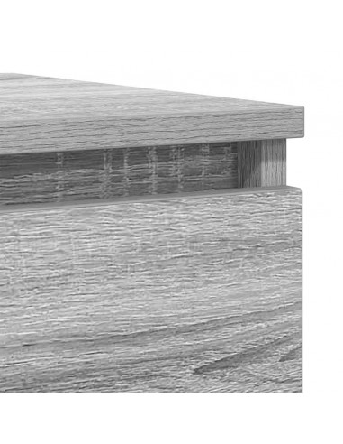 Credenza Grigio Sonoma 100x35x76 cm in Legno Multistrato