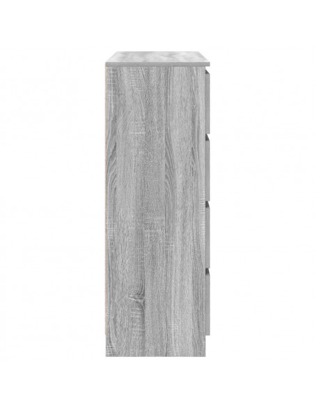 Credenza Grigio Sonoma 100x35x99 cm in Legno Multistrato