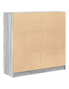 Credenza Grigio Sonoma 100x35x99 cm in Legno Multistrato 2