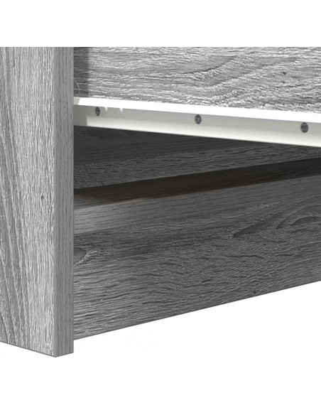 Credenza Grigio Sonoma 100x35x99 cm in Legno Multistrato