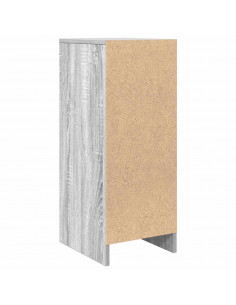 Credenza Grigio Sonoma 29,5x34x76 cm in Legno Multistrato 2