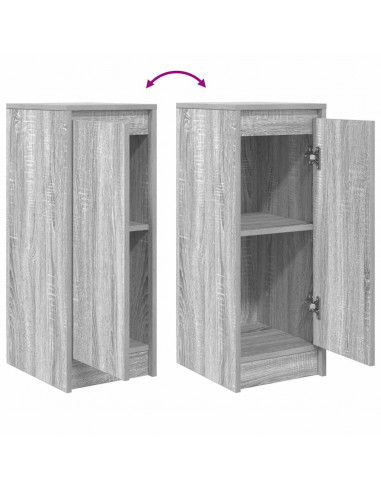 Credenza Grigio Sonoma 29,5x34x76 cm in Legno Multistrato