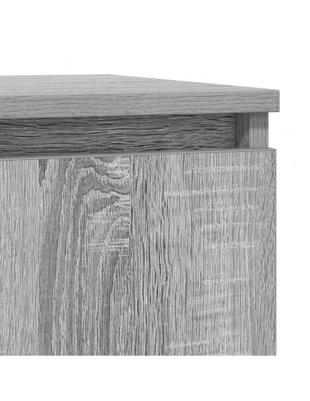 Credenza Grigio Sonoma 29,5x34x76 cm in Legno Multistrato