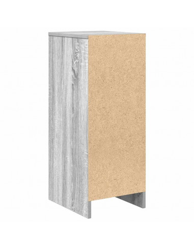 Credenza Grigio Sonoma 29,5x34x76 cm in Legno Multistrato