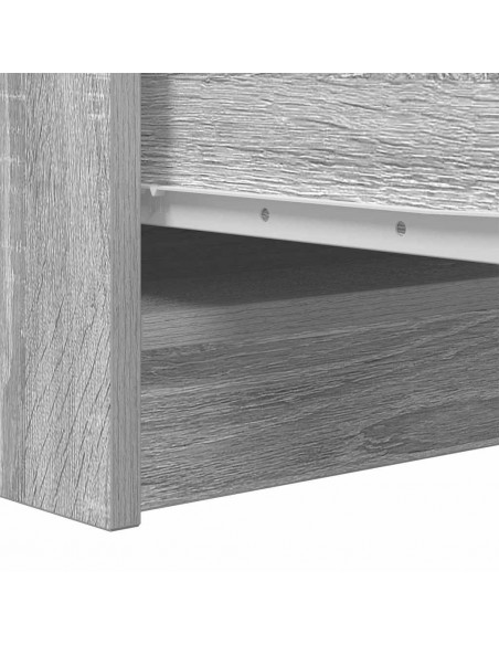 Credenza Grigio Sonoma 29,5x34x76 cm in Legno Multistrato