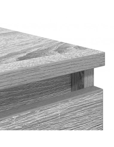 Credenza Grigio Sonoma 37,5x35x76 cm in Legno Multistrato