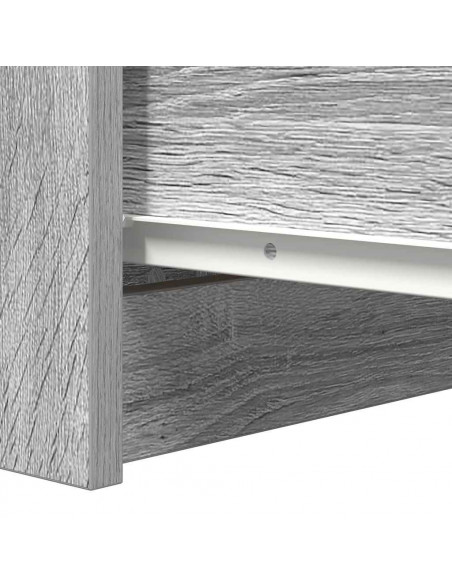 Credenza Grigio Sonoma 37,5x35x76 cm in Legno Multistrato
