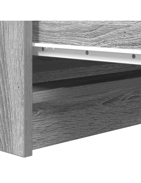 Credenza Grigio Sonoma 37,5x35x76 cm in Legno Multistrato