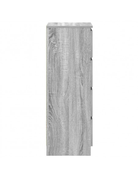 Credenza Grigio Sonoma 37,5x35x99 cm in Legno Multistrato