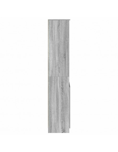 Credenza Grigio Sonoma 50x35x180 cm in Legno Multistrato