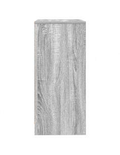 Credenza Grigio Sonoma 57x34x76 cm in Legno Multistrato