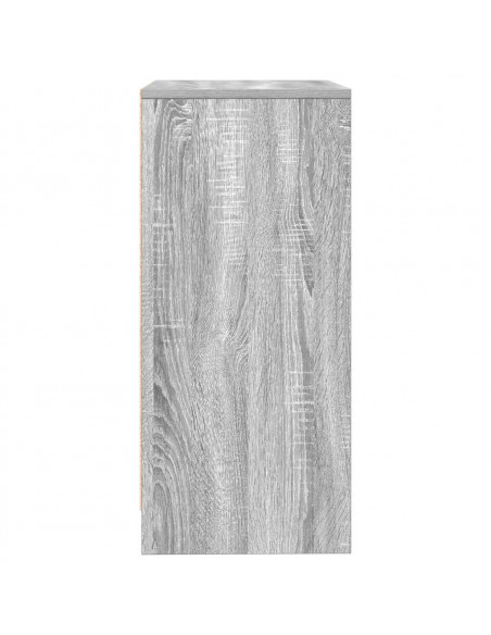 Credenza Grigio Sonoma 57x34x76 cm in Legno Multistrato