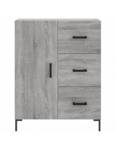 Credenza Grigio Sonoma 69,5x34x180 cm in Legno Multistrato 2