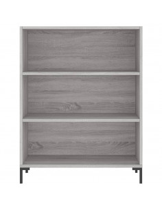 Credenza Grigio Sonoma 69,5x34x180 cm in Legno Multistrato 2