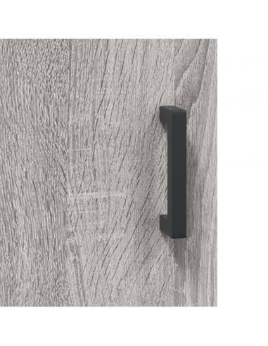 Credenza Grigio Sonoma 69,5x34x180 cm in Legno Multistrato