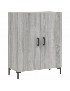 Credenza Grigio Sonoma 69,5x34x180 cm in Legno Multistrato