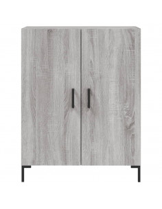 Credenza Grigio Sonoma 69,5x34x180 cm in Legno Multistrato 2